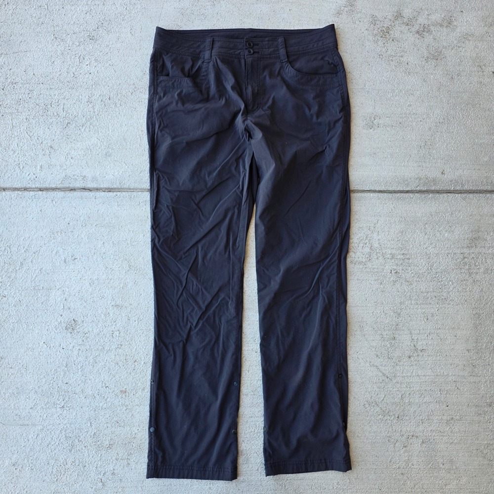 Eddie Bauer First Ascent Hiking Pants Womens 10 Gray Outdoor Travel Trousers
